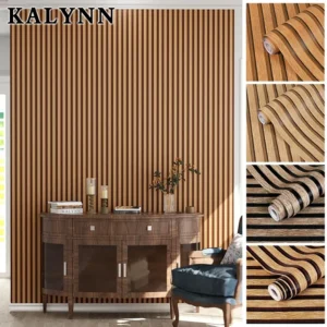 Wood Grating Wallpaper Self-Adhesive Removable Peel and Stick Vinyl Decoration Stickers Width 45CM