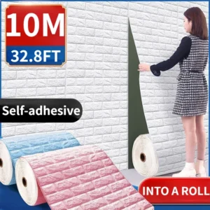 3D Foam Brick Wall Panels Stickers Self Adhesive Waterproof Wall Decal Home Decor Wallcovering TV Backdrop