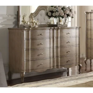 ACME Chelmsford Dresser in Antique Taupe Living room cabinet